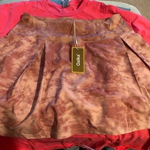 Mauve tie dye tennis/cheer skirt